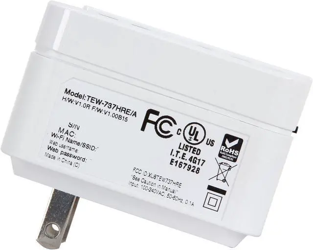 Alt view image 4 of 7 - TRENDnet TEW-737HRE N300 High Power Easy-N-Range Extender