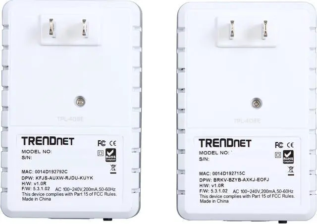 Alt view image 5 of 6 - TRENDnet TPL-408E2K Powerline AV2 AV600 Adapter Kit, Up to 600Mbps