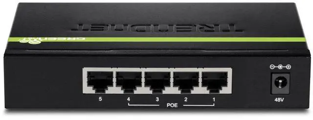 Alt view image 3 of 7 - TRENDnet 5-Port Gigabit PoE+ Switch, 31 W PoE Budget, 10 Gbps Switching Capacity, Data & Power Through Ethernet To PoE Access Points And IP Cameras, Full & Half Duplex, Black, TPE-TG50G