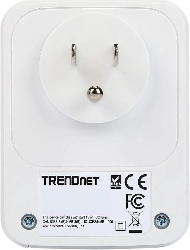 Alt view image 5 of 7 - TRENDnet TPL-420E AV2 1200 Powerline Adapter