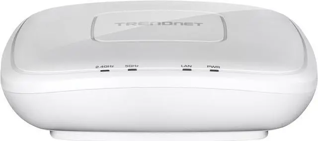 Alt view image 3 of 8 - TRENDnet AC1200 Dual Band PoE Indoor Access Point, MU-MIMO, 867 Mbps WiFi AC, 300 Mbps WiFi N Bands, Client Bridge, Repeater Modes, Gigabit PoE LAN Port, Captive Portal For Hotspot, White, TEW-821DAP
