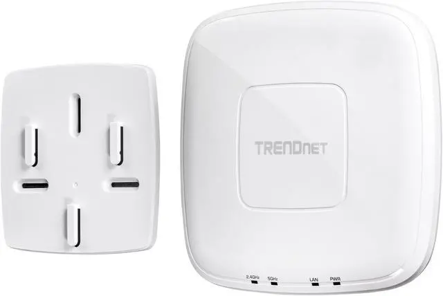 Alt view image 6 of 8 - TRENDnet AC1200 Dual Band PoE Indoor Access Point, MU-MIMO, 867 Mbps WiFi AC, 300 Mbps WiFi N Bands, Client Bridge, Repeater Modes, Gigabit PoE LAN Port, Captive Portal For Hotspot, White, TEW-821DAP