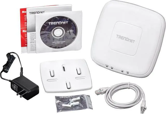 Alt view image 7 of 8 - TRENDnet AC1200 Dual Band PoE Indoor Access Point, MU-MIMO, 867 Mbps WiFi AC, 300 Mbps WiFi N Bands, Client Bridge, Repeater Modes, Gigabit PoE LAN Port, Captive Portal For Hotspot, White, TEW-821DAP
