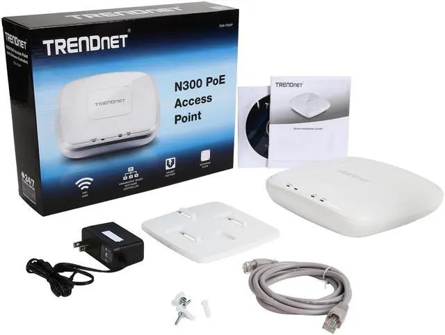 Alt view image 8 of 8 - TRENDnet N300 Wireless PoE Access Point with Software Controller, TEW-755AP