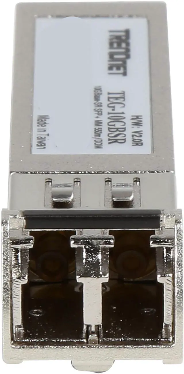 Alt view image 5 of 6 - TRENDnet SFP to RJ45 10GBASE-SR SFP+ Multi Mode LC Module, TEG-10GBSR, Up to 550 m (1,804 Ft.), Hot Pluggable SFP+ Transceiver, 850nm Wavelength, Duplex LC Connector, DDM Support