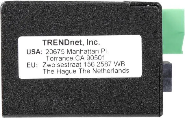 Alt view image 4 of 6 - TRENDnet Hardened Industrial 100Base-FX Single-Mode SC Fiber Converter, (30 km, 18.6 Miles), IP40 Rated Housing, TI-F10S30