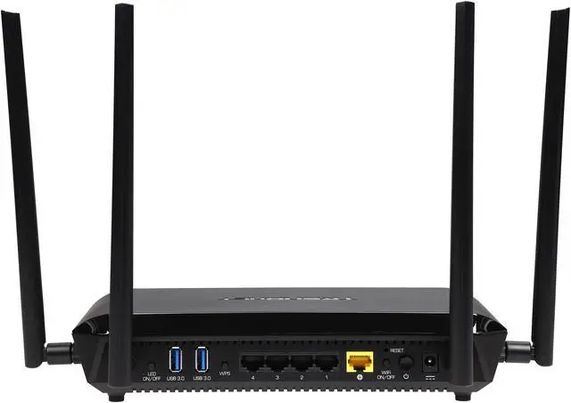Alt view image 5 of 5 - TRENDnet AC2600 MU-MIMO Wireless Gigabit Router, Increase WiFi Performance, WiFi Guest Network, Gaming-Internet-Home Router, Beamforming, 4K streaming, Quad Stream, Dual Band Router, Black, TEW-827DRU