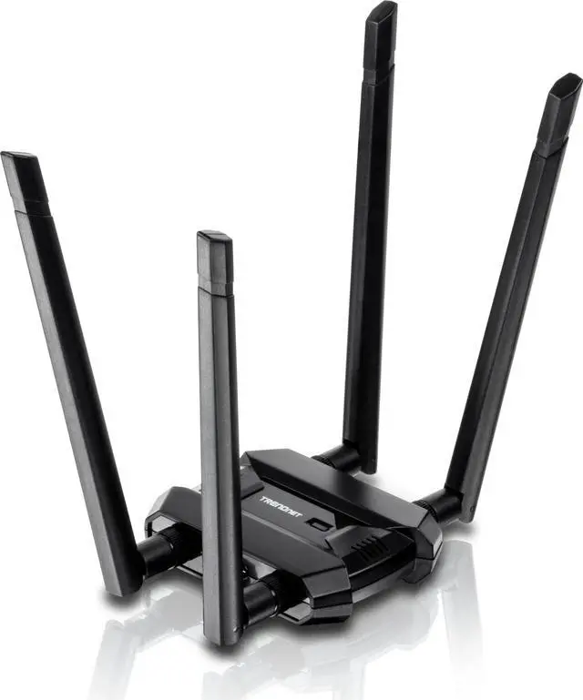 Alt view image 9 of 15 - TRENDnet AC1900 High Power Dual Band Wireless USB Adapter, TEW-809UB, Stream 4K HD Video, Windows-Mac OS Compatible, USB 3.0 to USB Type A, Black