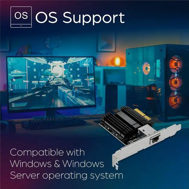 Alt view image 9 of 9 - TRENDnet TEG-10GECTX 10 Gigabit PCIe Network Adapter