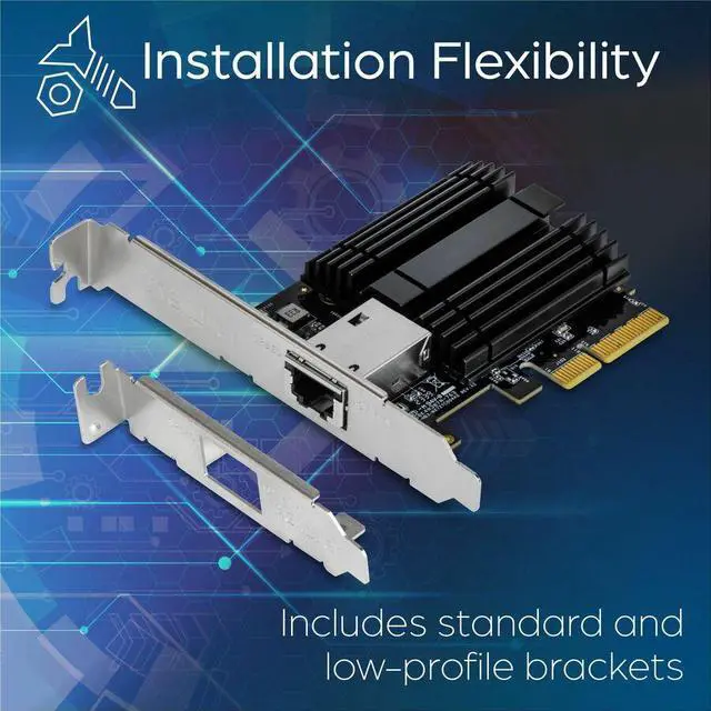 Alt view image 7 of 9 - TRENDnet TEG-10GECTX 10 Gigabit PCIe Network Adapter