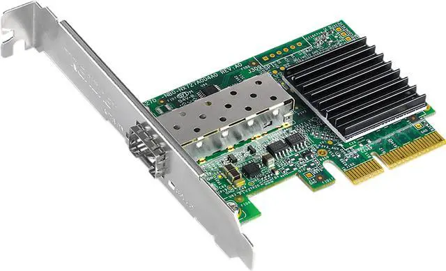 Main image of TRENDnet 10 Gigabit PCIe SFP+ Network Adapter, Convert A PCIe Slot Into A 10G SFP+ Slot, Supports 802.1Q, Standard & Low-Profile Brackets Included, Compatible With Windows & Linux, Black, TEG-10GECSFP