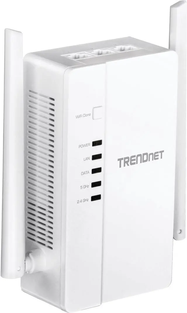Main image of TRENDnet Wi-Fi Everywhere Powerline 1200 AV2 AC1200 Wireless Access Point, Built-in Concurrent Dual-Band, 3 x Gigabit Ports, MIMO, Beamforming, White, TPL-430AP