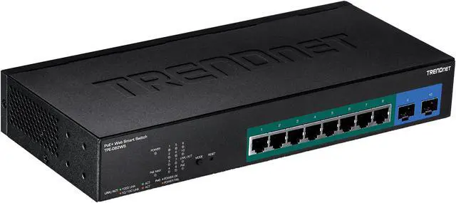 Main image of TRENDnet TPE-082WS 10-Port Gigabit Web Smart PoE+ Switch
