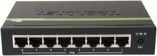 Alt view image 3 of 11 - TRENDnet 8-Port GREENnet Gigabit PoE+ Switch, Supports PoE And PoE+ Devices, 61W PoE Budget, 16Gbps Switching Capacity, Data & Power Via Ethernet To PoE Access Points & IP Cameras, Black, TPE-TG82G