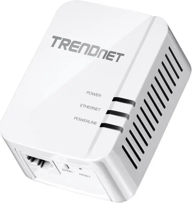 Alt view image 2 of 4 - TRENDnet Powerline 1300 AV2 Adapter Kit, Includes 2 x TPL-422E Powerline Ethernet Adapters, IEEE 1905.1 & IEEE 1901, Gigabit Port, Range Up To 300m (984 ft), Simple Installation, White, TPL-422E2K