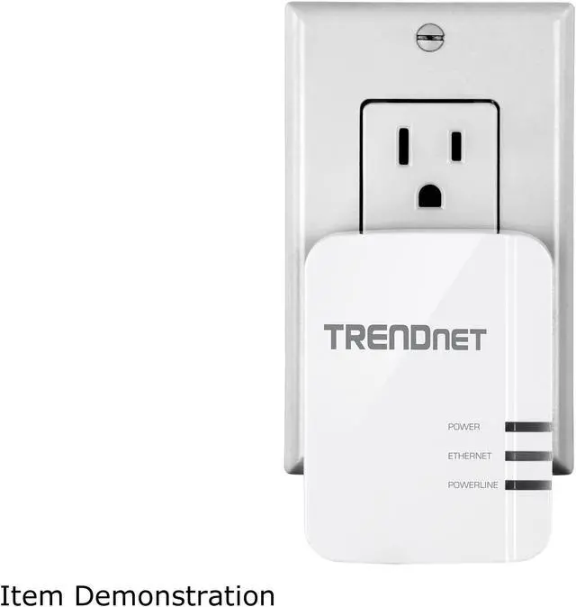 Alt view image 3 of 4 - TRENDnet Powerline 1300 AV2 Adapter Kit, Includes 2 x TPL-422E Powerline Ethernet Adapters, IEEE 1905.1 & IEEE 1901, Gigabit Port, Range Up To 300m (984 ft), Simple Installation, White, TPL-422E2K