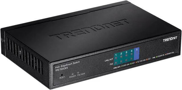 Main image of TRENDnet EdgeSmart TPE-TG50ES Ethernet Switch