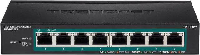 Alt view image 3 of 3 - TRENDnet EdgeSmart TPE-TG82ES Ethernet Switch