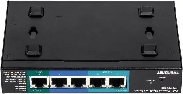 Alt view image 2 of 4 - TRENDnet 5-Port PD-Powered Gigabit PoE EdgeSmart Switch, TPE-P521ES