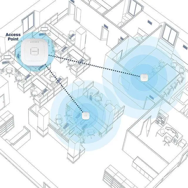 Alt view image 10 of 12 - TRENDnet AC2200 Tri-Band PoE+ Indoor Wireless Access Point, TEW-826DAP