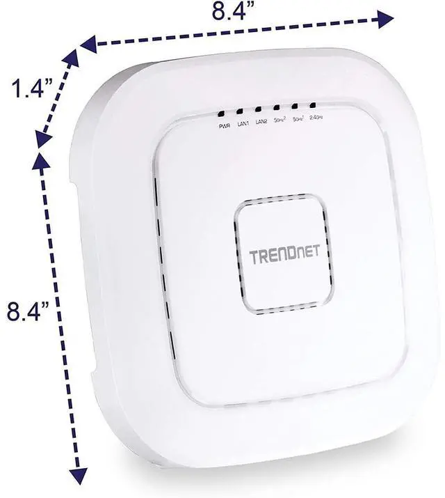 Alt view image 12 of 12 - TRENDnet AC2200 Tri-Band PoE+ Indoor Wireless Access Point, TEW-826DAP