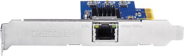 Alt view image 3 of 4 - TRENDnet TEG-25GECTX PCIe 2.0 x1 2.5GBASE-T PCIe Network Adapter