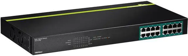 Main image of TRENDnet TPE-TG160G 16-Port Gigabit PoE+ Switch