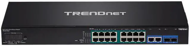 Alt view image 2 of 3 - TRENDnet TPE-3018LS (V1.0R) Smart 18-Port Gigabit PoE+ Smart Surveillance Switch