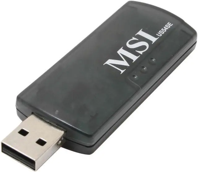 Alt view image 5 of 7 - MSI 11b/g Wireless Kit RG54SE: 801.11b/g(Wireless), 802.3(10BaseT),802.3u(100BaseT)
US54SE: IEEE 802.11/IEEE802.11b/IEEE 802.11g Wireless broadband router-RG54SE and an Wireless USB adapter-US54SE