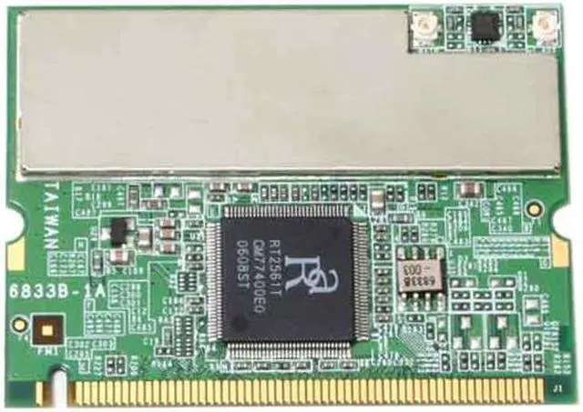 Alt view image 2 of 4 - MSI MP54G5 (MS-6833B) Wireless-G Notebook Card IEEE 802.11b/g 32-bit Type IIIB Mini-PCI Up to 54Mbps Wireless Data Rates