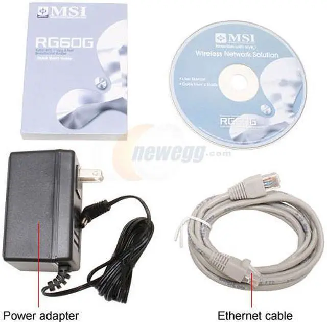 Alt view image 4 of 5 - MSI RG60G Wireless Turbo G Broadband Router with 5 dBi High-gain Antenna IEEE 802.3/3u, IEEE 802.11b/g