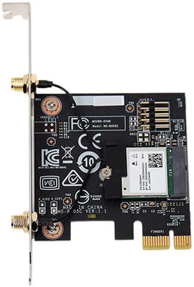 Alt view image 3 of 7 - MSI AC905C-V2 Wireless Adapter IEEE 802.11ac M.2 Up to 867Mbps Wireless Data Rates