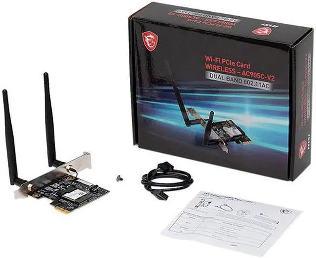 Alt view image 6 of 7 - MSI AC905C-V2 Wireless Adapter IEEE 802.11ac M.2 Up to 867Mbps Wireless Data Rates