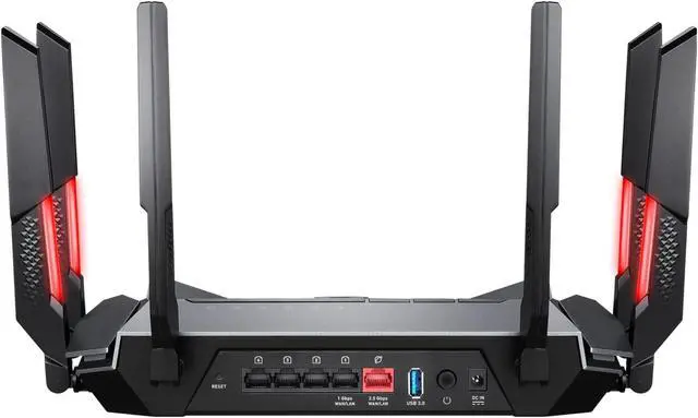 Alt view image 6 of 8 - MSI RadiX AXE6600 WiFi 6E Tri-Band Gaming Router  support 2.5GHz/5GHz/6GHz, AI QoS support