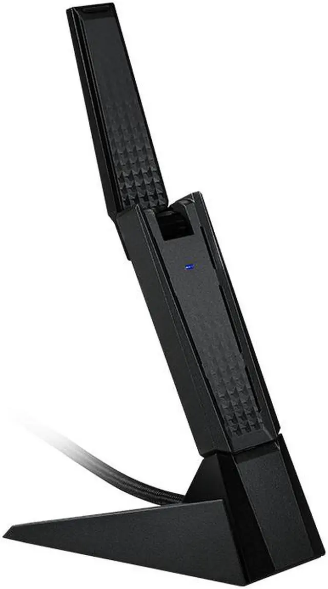 Alt view image 7 of 9 - MSI AXE5400 WiFi 6Tri-Band USB Adapter - WLAN up to 5400 Mbps (6Ghz, 5GHz, 2.4GHz Wireless), USB 3.2 Gen 1 Type-A, MU-MIMO, Adjustable Antenna, Beamforming, WPA3 - Wired Bracket Included