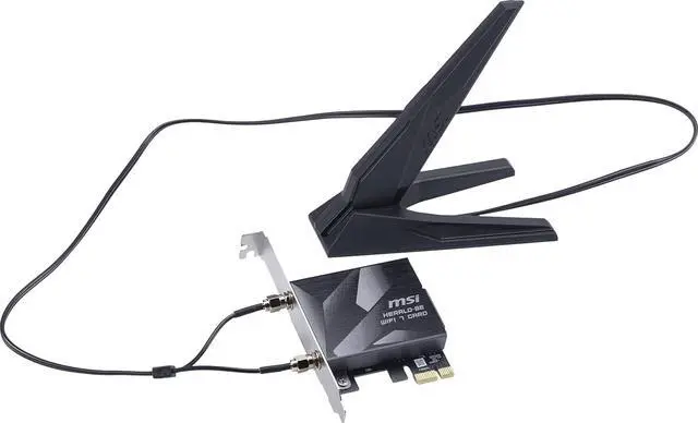 Alt view image 7 of 7 - MSI Herald-BE WI-FI 7 MAX (Wi-Fi 7, 802.11BE, Bluetooth 5.4, PCIe, Multi-Link Operation Technology, External Antenna)