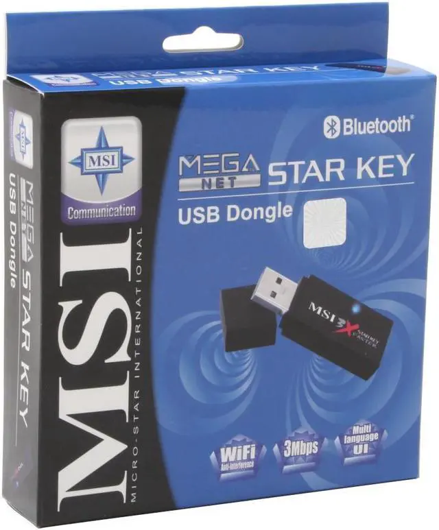 Alt view image 5 of 5 - MSI S5C-4200070-CC4 Star Key 2.0 Bluetooth2.0+EDR Transceiver