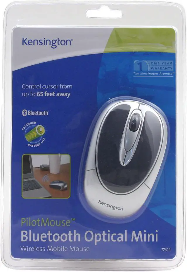 Alt view image 5 of 5 - Kensington PilotMouse Mini 72414 2-Tone 3 Buttons 1 x Wheel Bluetooth Wireless Optical Mouse