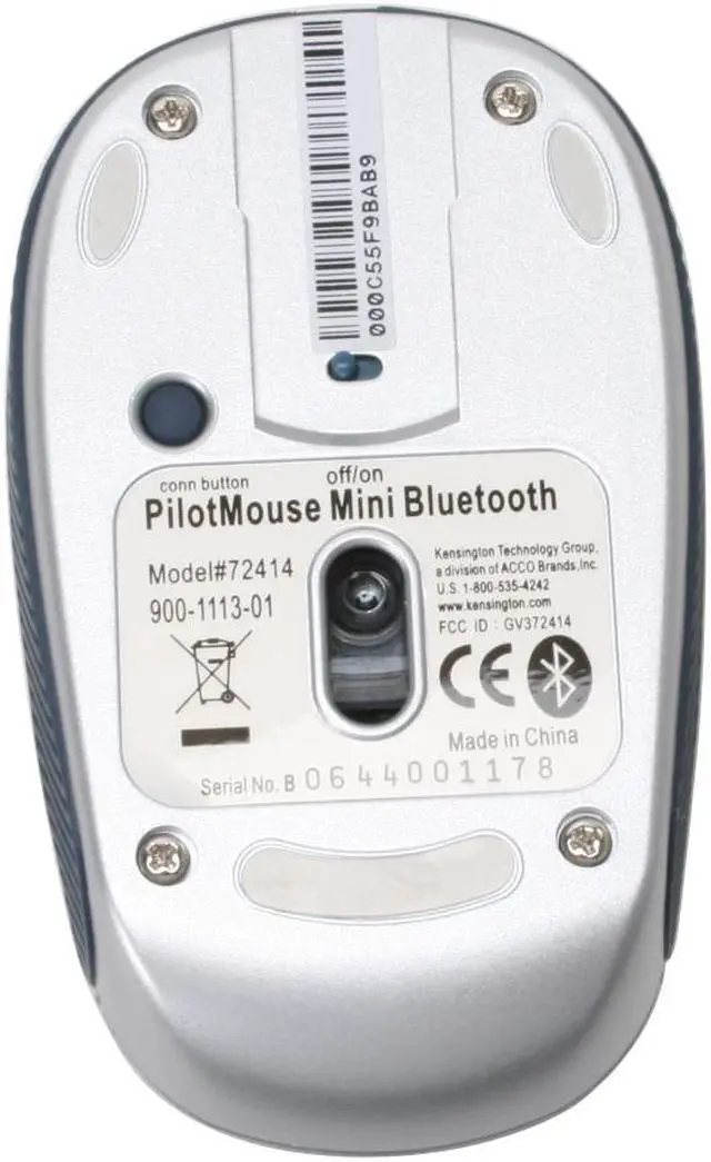 Alt view image 3 of 5 - Kensington PilotMouse Mini 72414 2-Tone 3 Buttons 1 x Wheel Bluetooth Wireless Optical Mouse