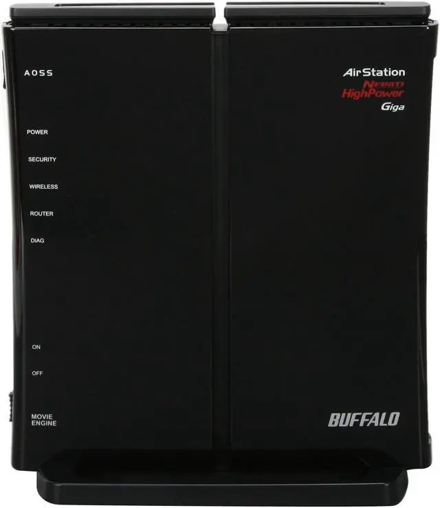 Alt view image 4 of 7 - BUFFALO AirStation HighPower N300 Gigabit Wireless Router - WZR-HP-G300NH