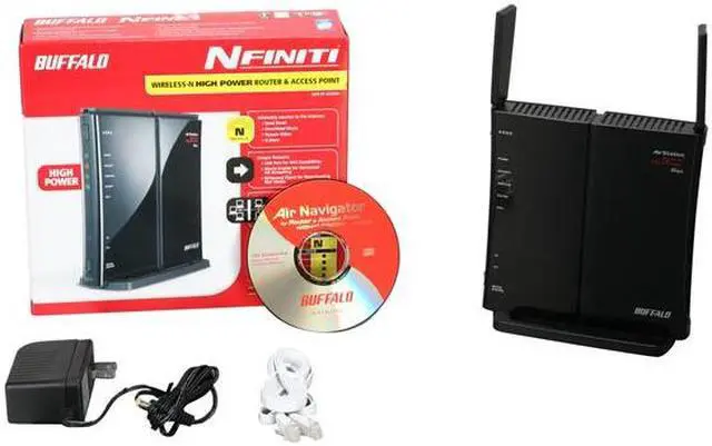 Alt view image 6 of 6 - BUFFALO WZR-HP-G300NH Nfiniti Wireless High Power Router & Access Point IEEE 802.3/3u/3ab, IEEE 802.11b/g, IEEE802.11n 2