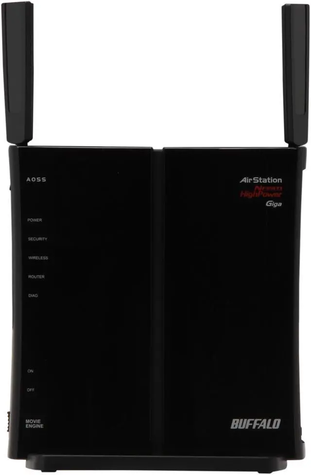 Alt view image 2 of 5 - BUFFALO AirStation HighPower N300 Gigabit DD-WRT Wireless Router - WZR-300HP