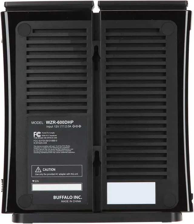 Alt view image 4 of 7 - BUFFALO AirStation HighPower N600 Gigabit Simultaneous Dual Band DD-WRT Wireless Router - WZR-600DHP