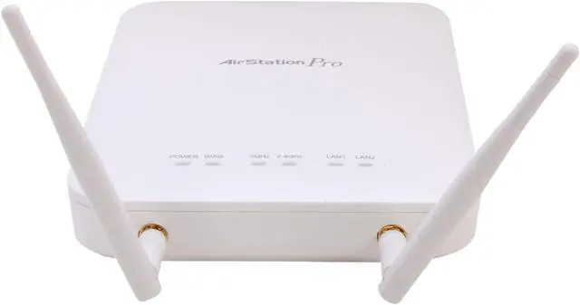 Alt view image 2 of 6 - BUFFALO AirStation Pro 802.11n Plenum-Rated Gigabit Concurrent Dual Band PoE Wireless Access Point - WAPS-APG600H