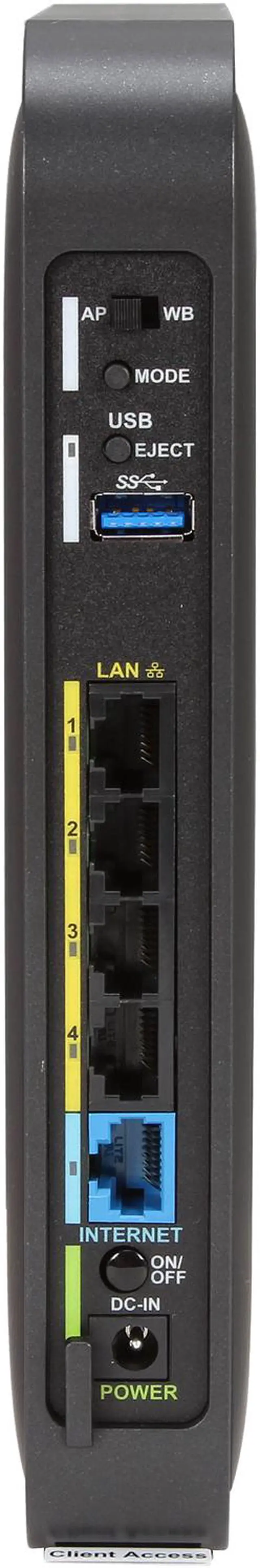 Alt view image 4 of 5 - BUFFALO AirStation Extreme AC 1200 Gigabit Dual Band Wireless Router - WZR-1166DHP