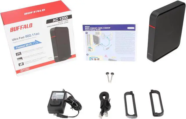 Alt view image 5 of 5 - BUFFALO AirStation Extreme AC 1200 Gigabit Dual Band Wireless Router - WZR-1166DHP