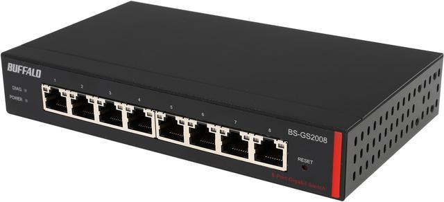 Buffalo BS-GS2008 8-Port Gigabit Green Ethernet Web Smart Switch