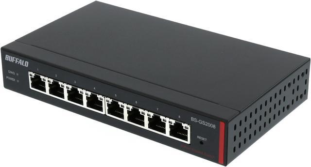 Buffalo BS-GS2008 8-Port Gigabit Green Ethernet Web Smart Switch