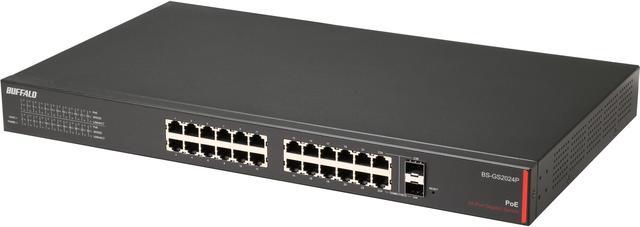 Buffalo BS-GS2024P 24-Port Gigabit Green Ethernet PoE Web Smart