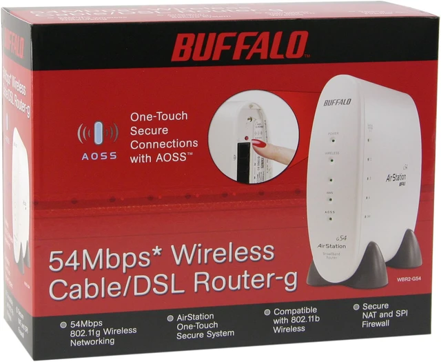 Wireless Router Buffalo BUFFALO WBR2-G54 Wireless Router - Newegg.com